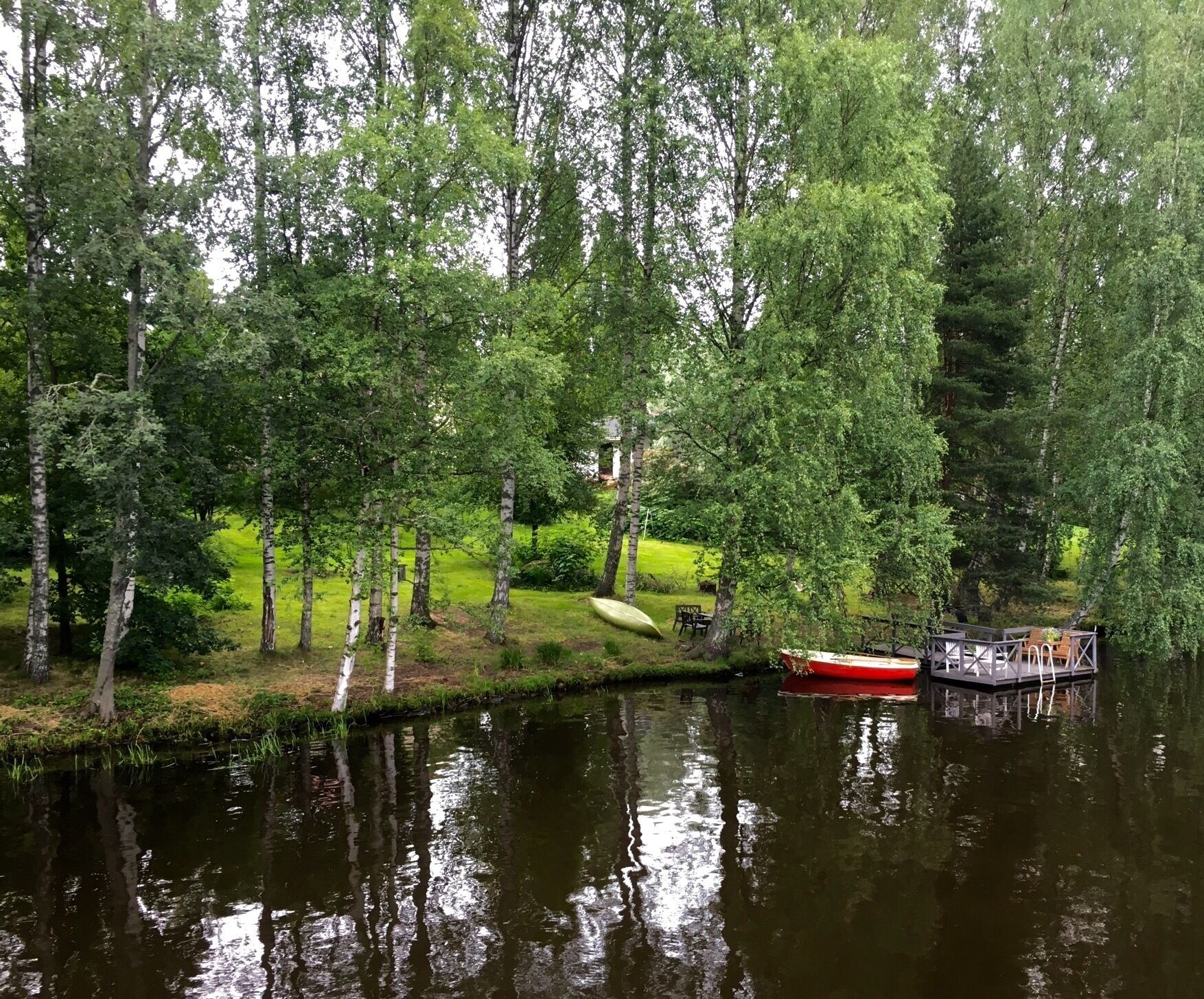 Finland is known for its 1,000 lakes.  The best way to appreciate them is by boat, so you can see the quaint cottages and docks along the way.