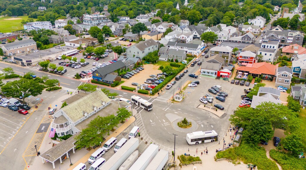 Aerial photo Vineyard HAven by ferry terminal on Marthas Vineyard