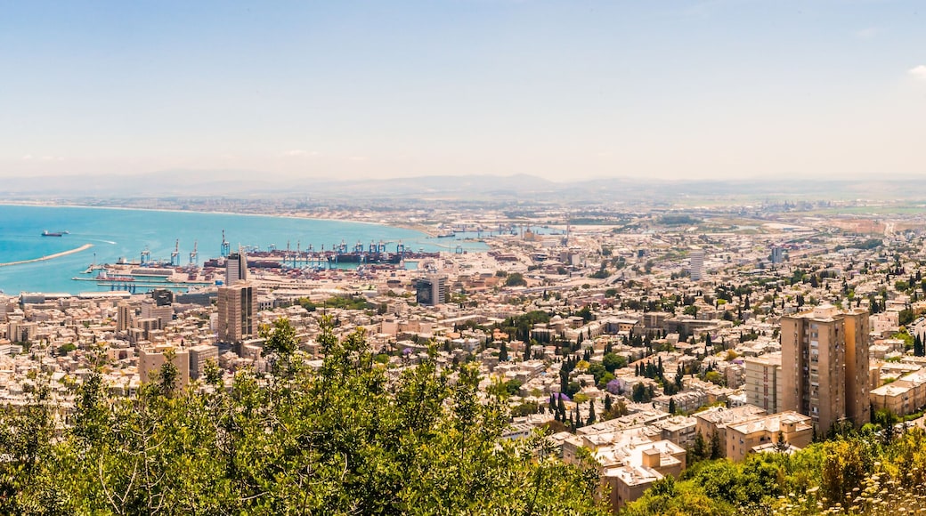Cityscape view from Carmel mountain on Haifa city, northern capital of Israel