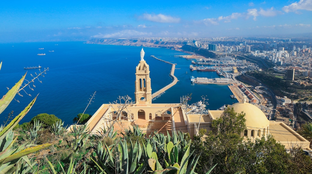 Panoramic View to the Oran Port on the Coastline of Mediterranean Sea, Algeria