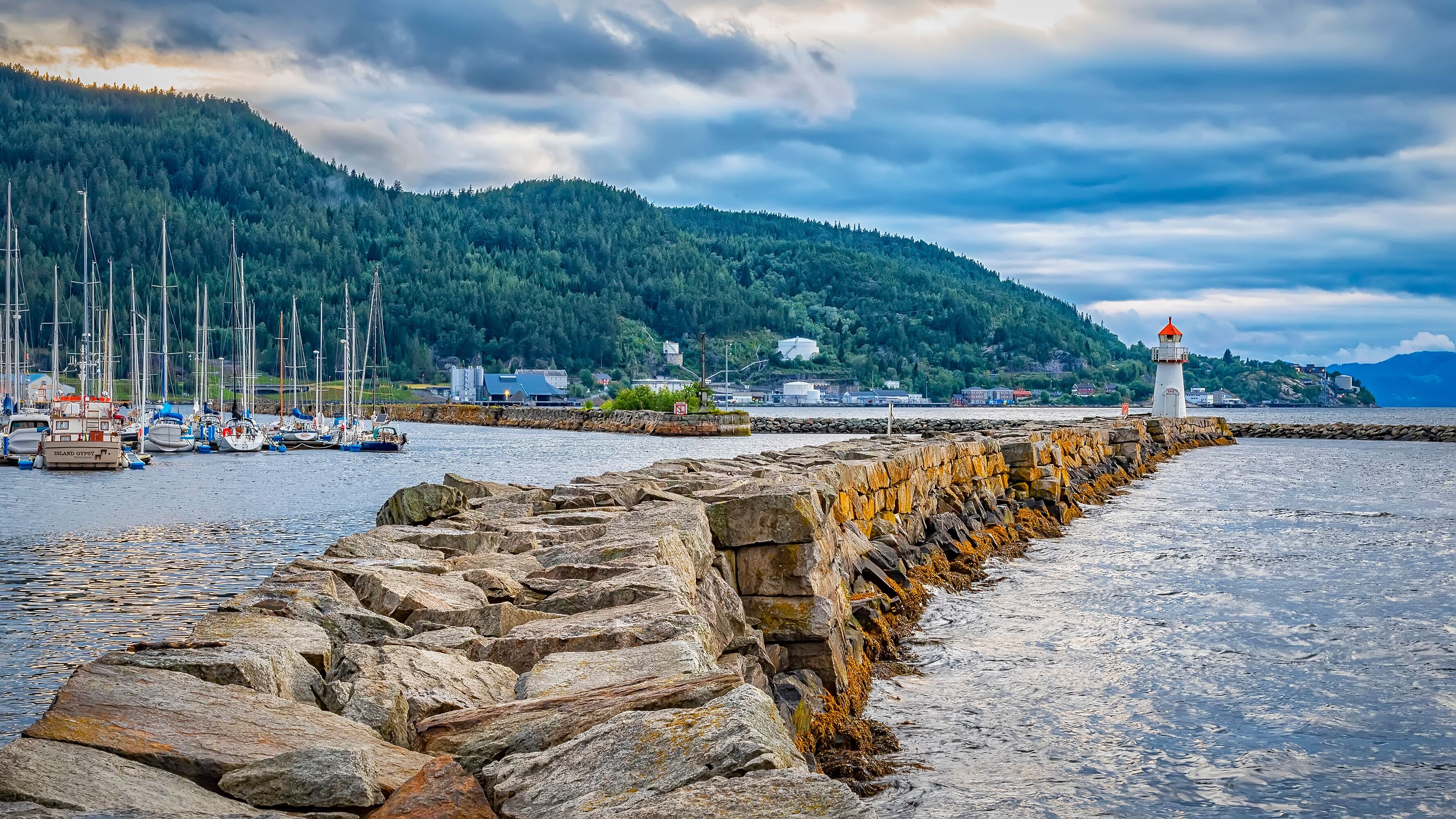 Trondheim Lighthouse at Skansen Harbour
