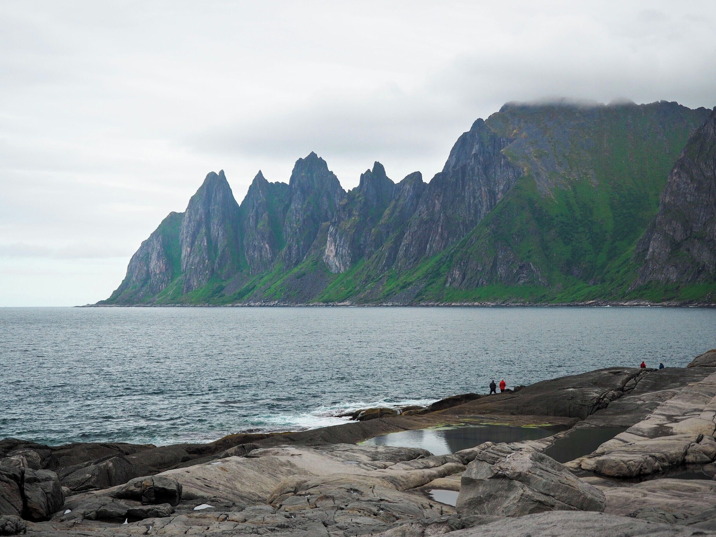 This is the Tungeneset viewpoint on the island of Senja. Senja is not as well-known as the Lofotens Islands in Norway, but just look at that view! Be sure to make some time for a stop here if you're driving the national tourist routes across Senja. 