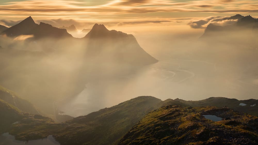 Mefjorden in sunset