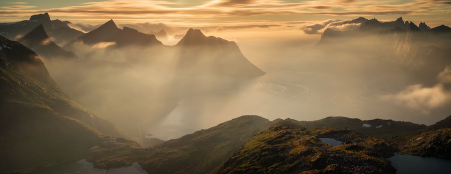 Mefjorden in sunset