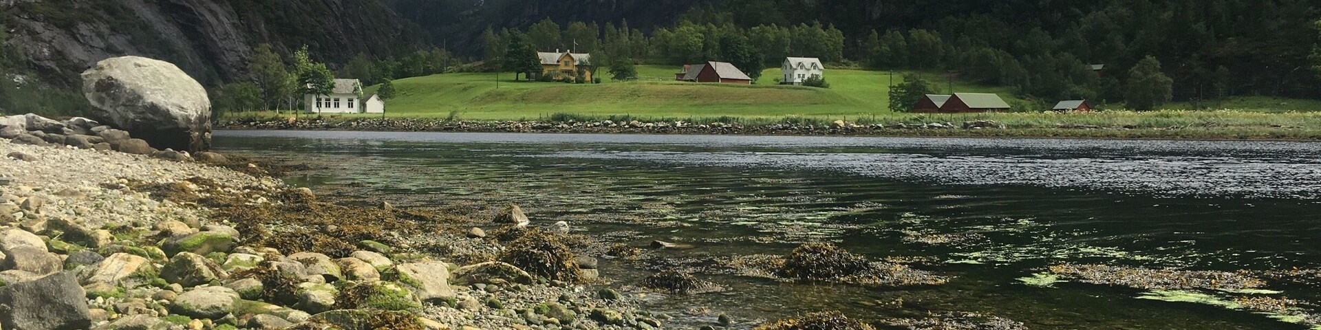 Quiet isolated fjord north of Bergen