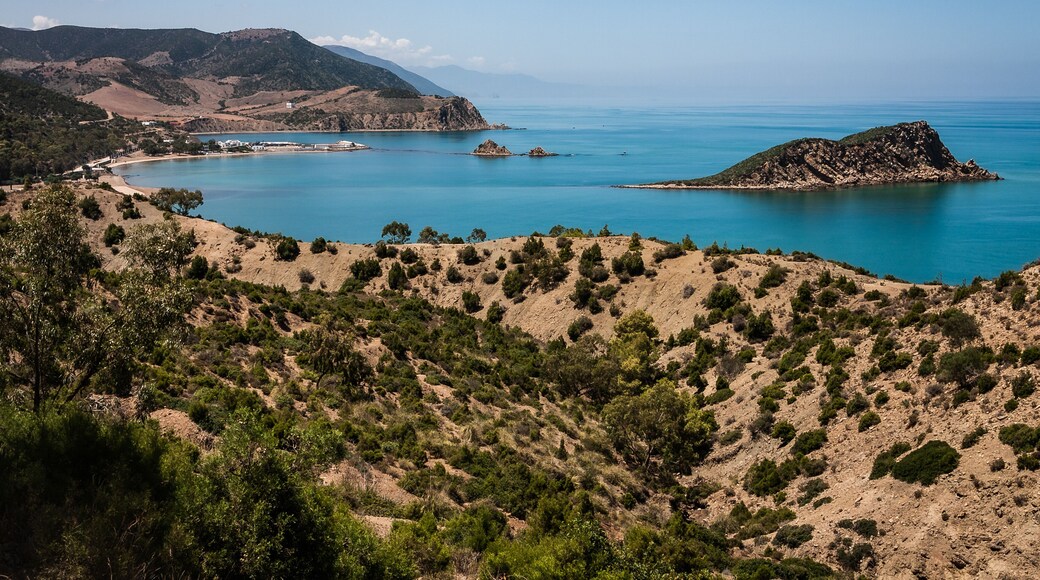 The bay of Cala Iris is located in Morocco, in the Alboran Sea, in the province of Al Hoceima. It is part of the Al Hoceima National Park. This serene and peaceful bay is an ideal camping spot, boasti