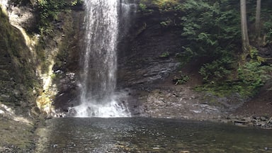 Formerly known as Ammonite Falls, this is a great afternoon hike with a cool waterfall and pond at the end of the hike. Well worth it!
