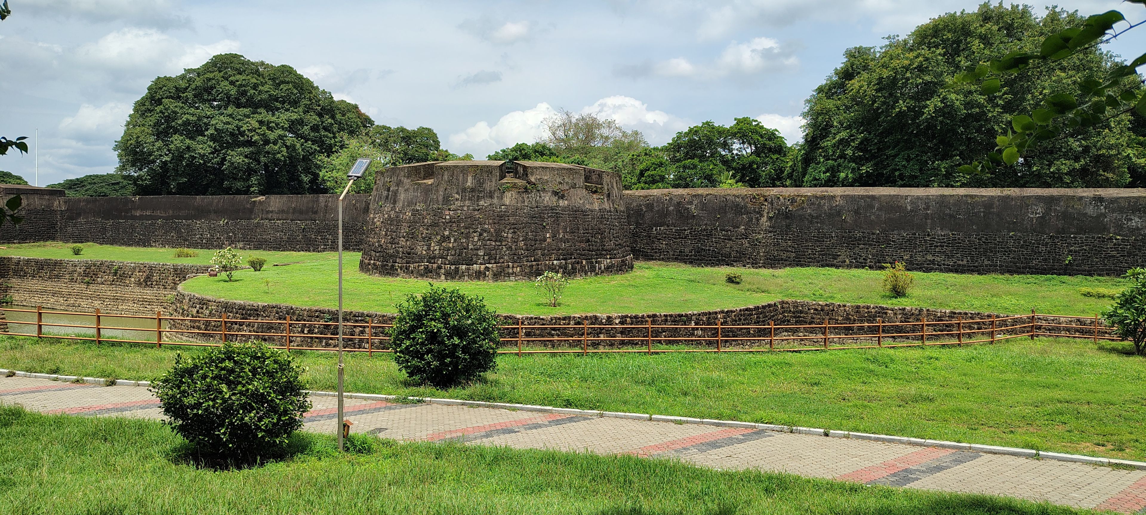 Palakkad Fort with greenery scene 