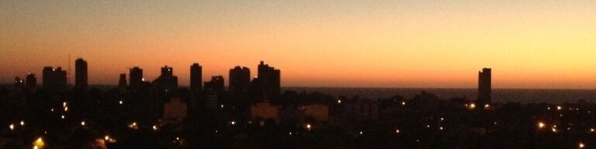 Sunrise! Look at the moon,the little star!
And the river!