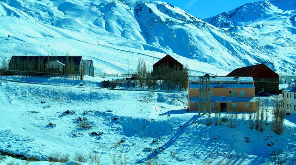 Another view of this ski center, with the first snow fallen.