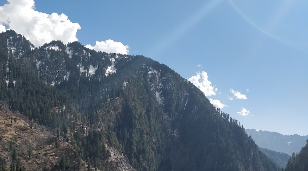 Peek into the valley treking up to #malana village