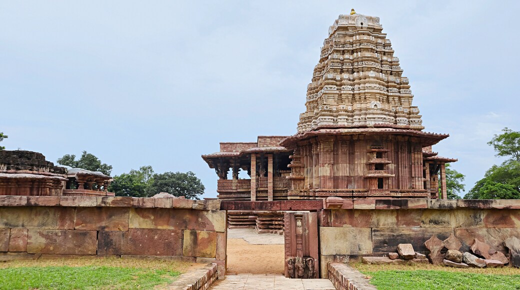 Campus View of Kakatiya Rudreshwara Temple or Ramappa Temple, Palampet, Warangal, Telangana, India.