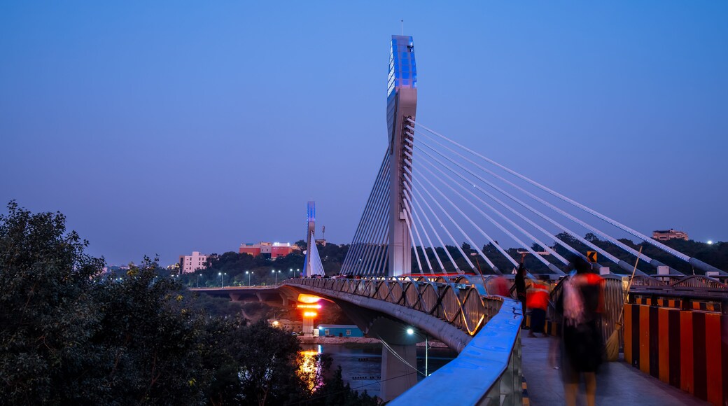 Durgam Cheruvu bridge at Hitech city, Hyderabad, is the fourth most populous city in India.