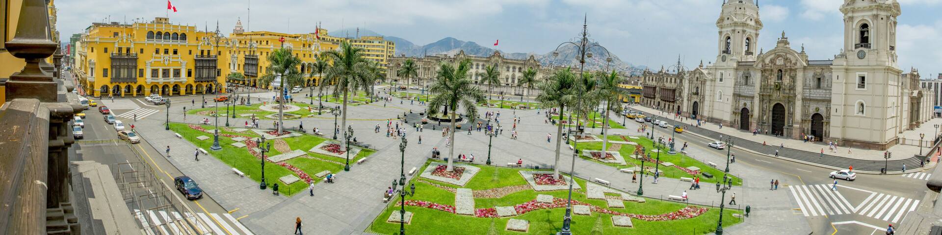 Plaza de armas in Lima, Peru