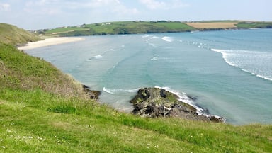 Unexpected beach in Ireland with white sand and clear blue waters