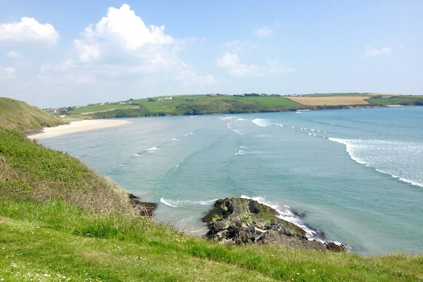 Unexpected beach in Ireland with white sand and clear blue waters