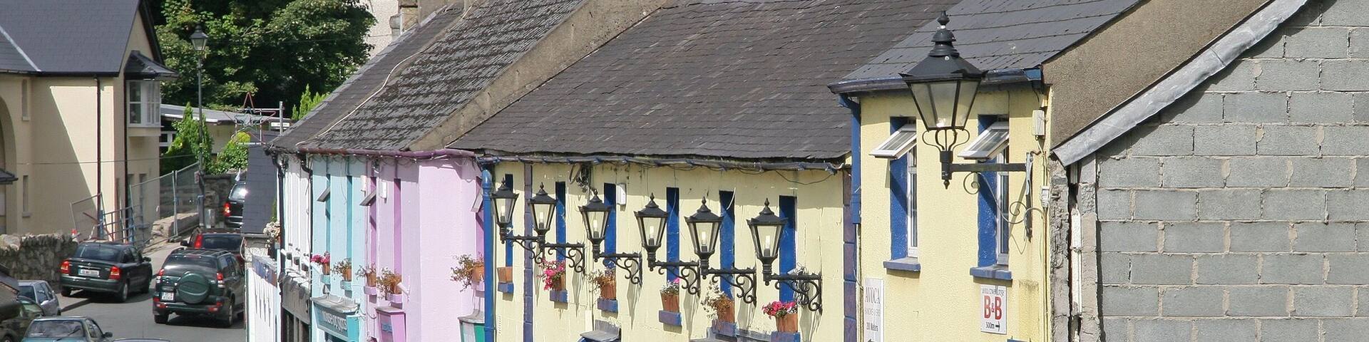 August 2007
This is a shot of Avocado in County Wicklow, Ireland where the series Ballykissangel was filmed.
We visited here whilst staying at Wicklow. A small village with little to see other than the high street which is familiar from the TV series.