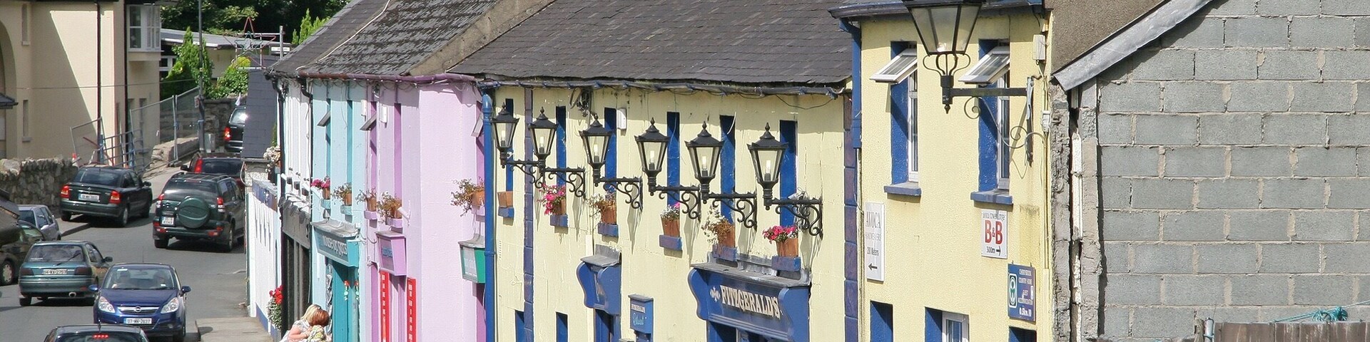 August 2007
This is a shot of Avocado in County Wicklow, Ireland where the series Ballykissangel was filmed.
We visited here whilst staying at Wicklow. A small village with little to see other than the high street which is familiar from the TV series.