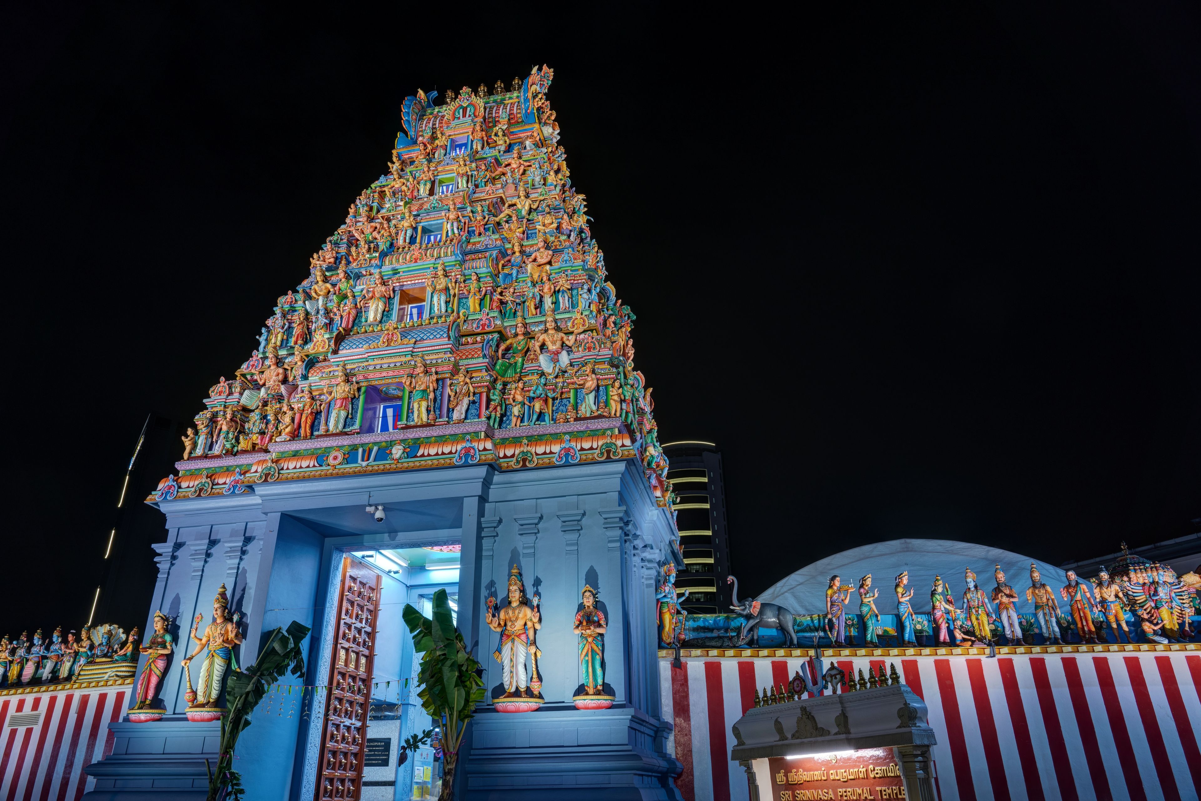 Gopuram of Sri Srinivasa Perumal Temple