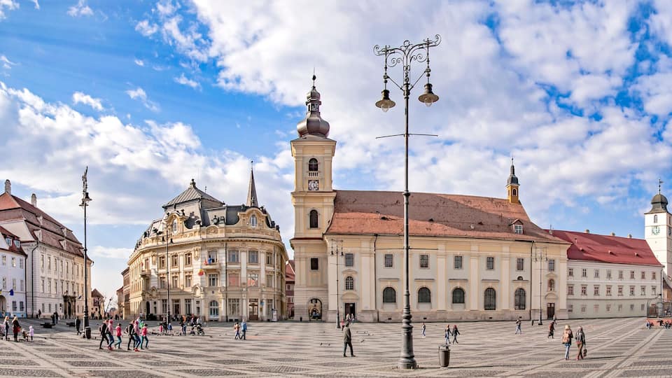 Sibiu,Transylvania, Romania, main square