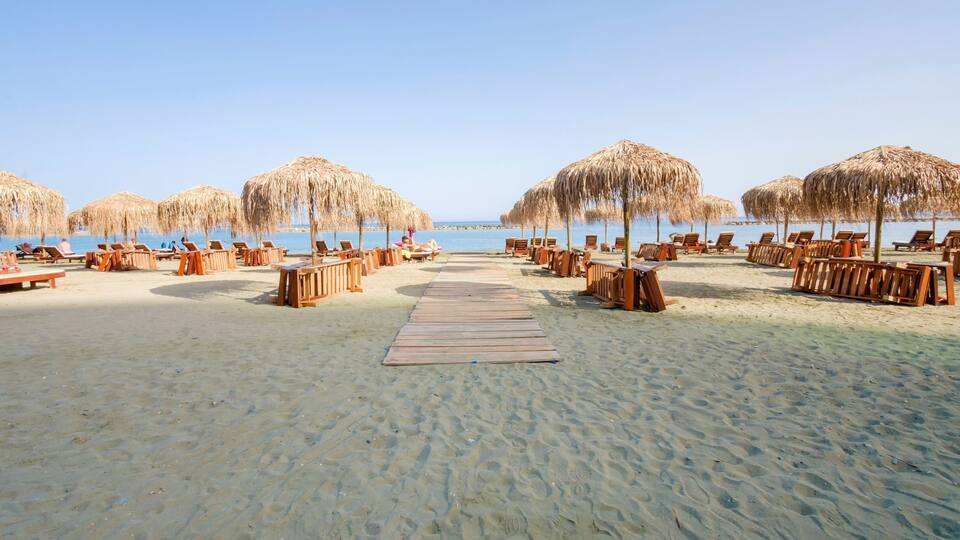 Limassol beach Neapoli, Cyprus