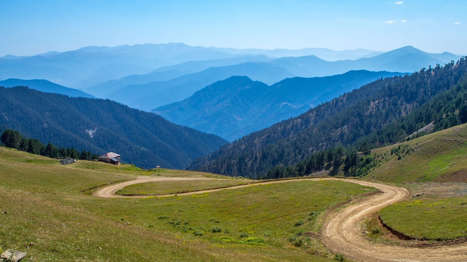 highland road over Zigana Mountain