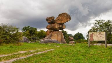 Natural balancing rocks in Epworth outside Harare, Zimbabwe