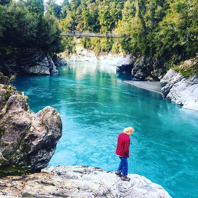 The water at Hokitika Gorge looks as if it has been dyed this gorgeous blue. Winter is a perfect time to go to New Zealand you have so many amazing places all to yourself.
#newzealand #nature