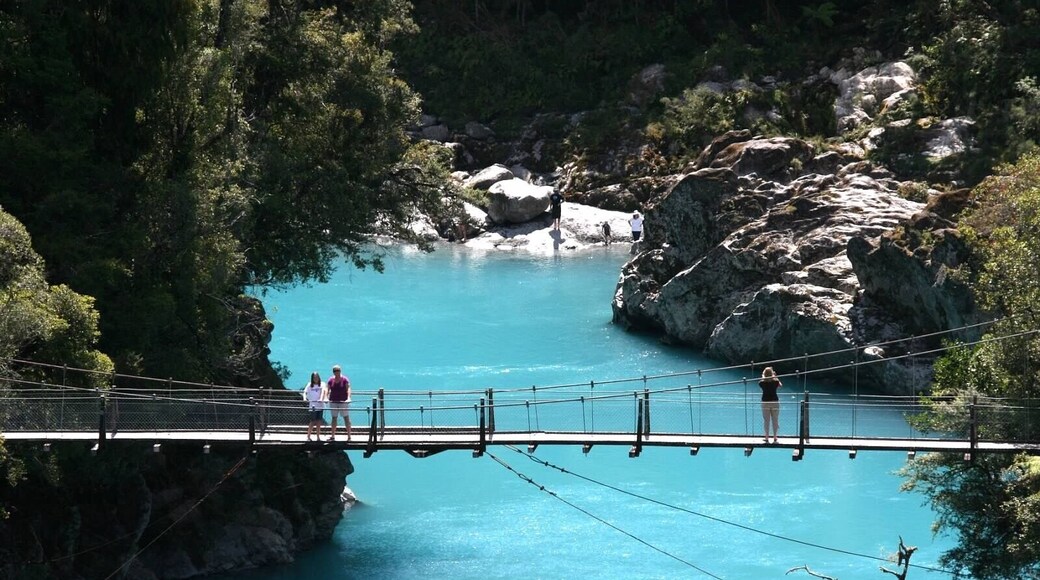 The color of the water is so blue it is like someone threw dye in the water. Beautiful!