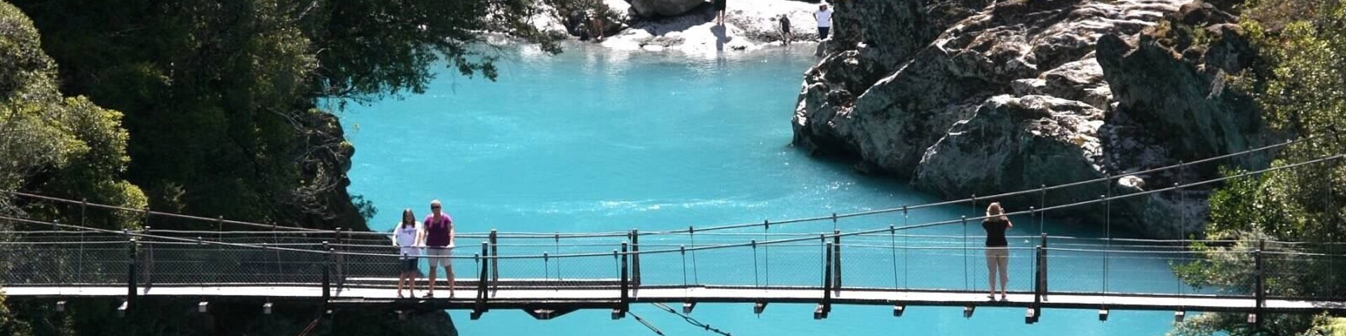 The color of the water is so blue it is like someone threw dye in the water. Beautiful!