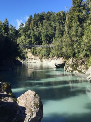 Blue Pools in Hokitika Gorge