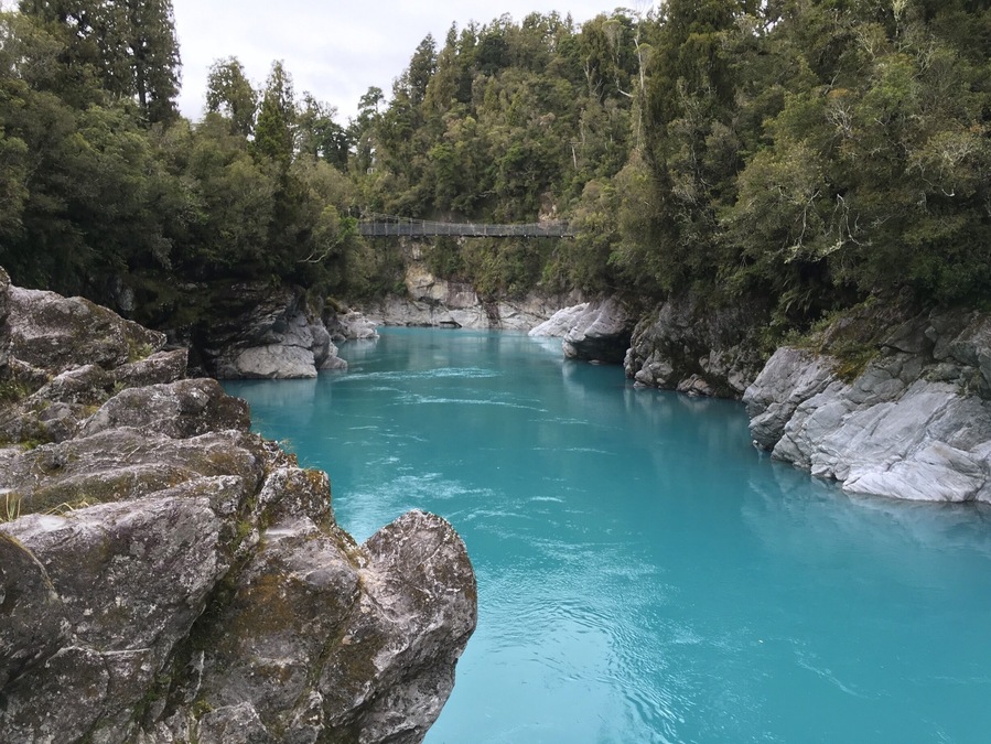 Hokitika Gorge. don't miss this when you visit Hokitika.