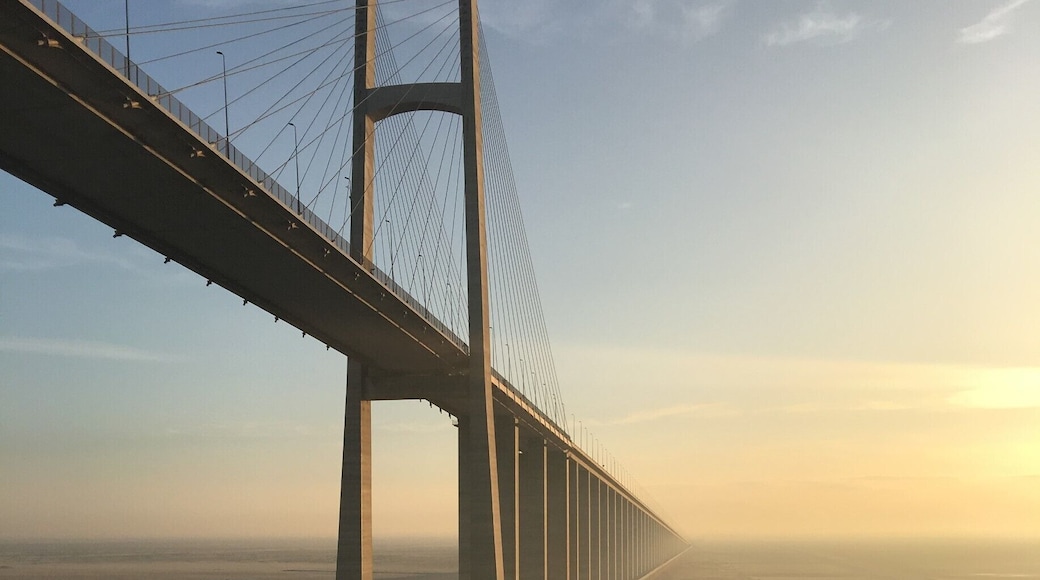 Amazing bridge over the Suez Canal from Egypt to the Sinai.... #lifeatexpedia