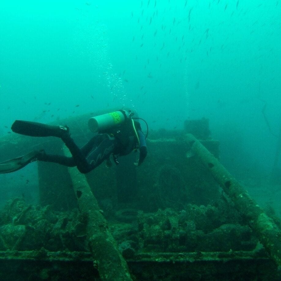 The SS Thistlegorm was a British Naval Ship bombed by the Germans and sunk on 6 October 1941 near Ras Muhammad in the Red Sea and is now considered the top shipwreck diving site in the world!

For about $100 you can take a day trip out of Dahab to Sharm where you bored a lovely boat and cruise out to the site (about another 2 hours), breakfast and lunch are provided and both are quite tasty. The sites are lovely on the way and if you're luck you'll see dolphins!

You take 2 dives at Thistlegorm, 1 outside the ship and the other inside!!! AMAZING!

You finish the day with a drift dive from Yolanda to Shark Reef, where there is another ship wreck that was carrying toilets. It's pretty funny. 