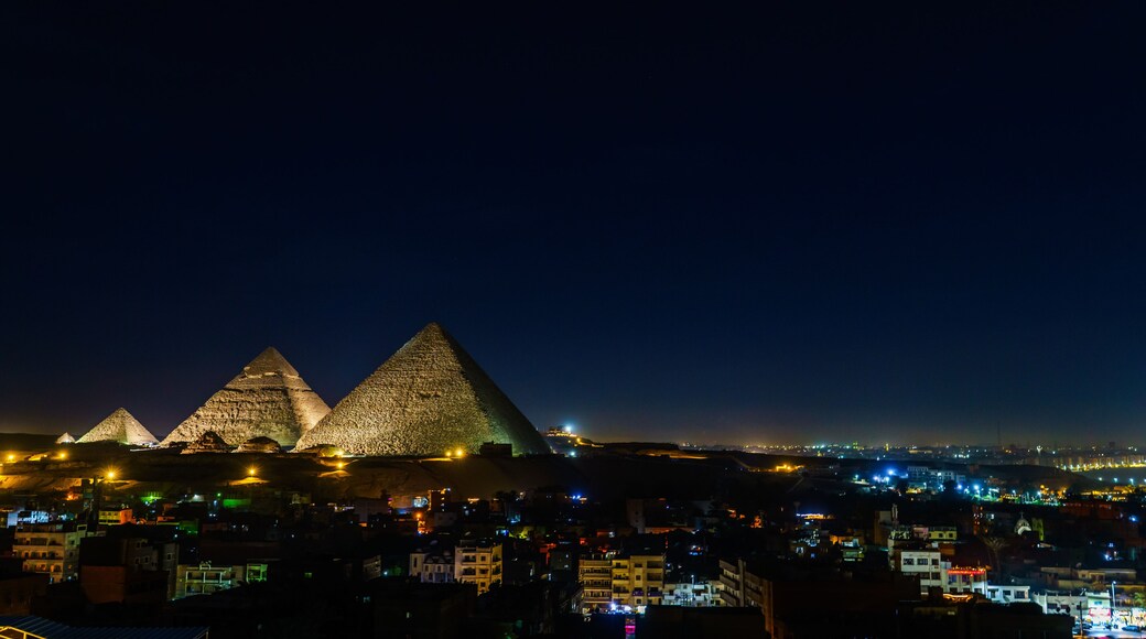 Fireworks on New Year's Even 2026, Giza, Egypt