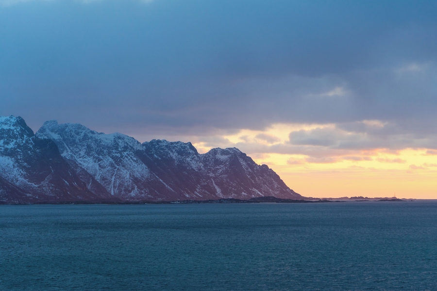 We abandoned our plans to explore the northwest side of the islands this day when the Arctic Sun rose and hovered just above the horizon for the next 2.5 hours. Instead we just drove the coast on a aimless adventure following the light. Lofoten is a magical place. #BVSquad #BVSBlue
