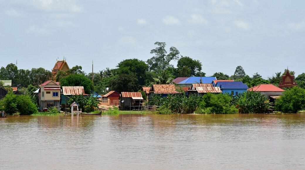 Phnom Penh; Kingdom of Cambodia - august 21 2018 : riverside