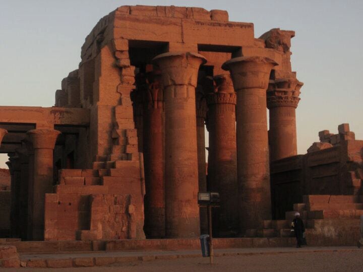 Sunset at #KomOmbo temple #Egypt.