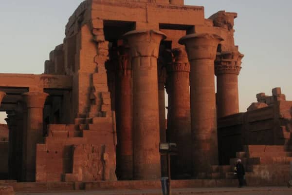 Sunset at #KomOmbo temple #Egypt.