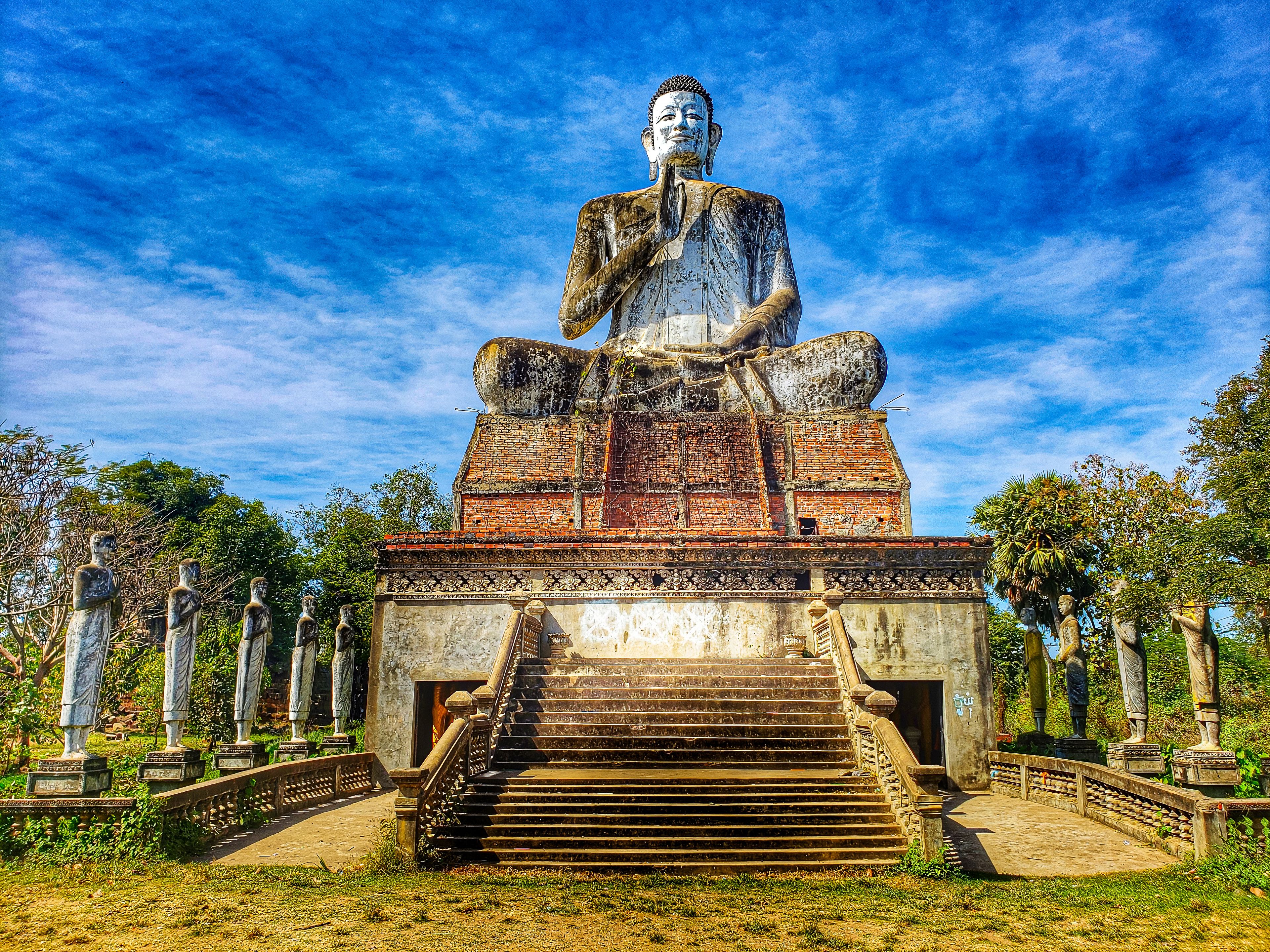 Battambang, Cambodia, January 02, 2020: Ek Phnom pagoda