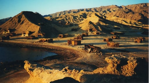 Winter sunrise over Ras a Satan beach camp along the Sinai Peninsula, Egypt. One of the most peaceful places I have ever been. Also where I learned to love my still favorite breakfast of omelette, cucumber & tomato salad and fresh bread with jam.
