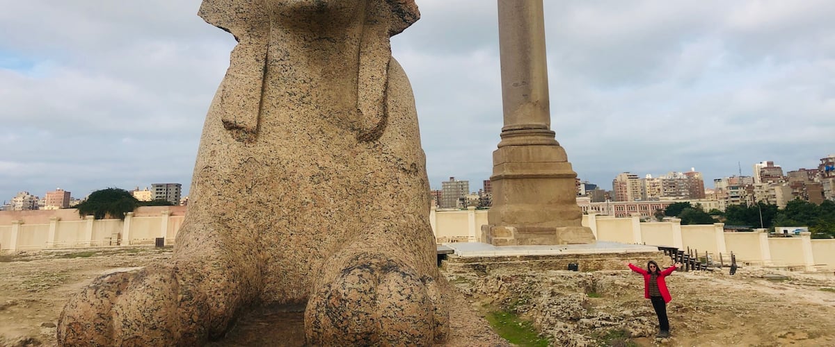 Pompey’s Pillar in Alexandria, Egypt