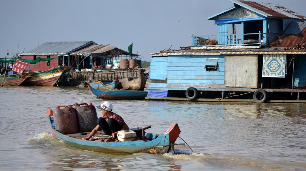 It's a floating village on the Tonle Sap lake near Siem Reap. Tours can be easily arranged in Siem Reap, however, for me to witness such extreme poverty and zoo-like atmosphere was a sad experience.