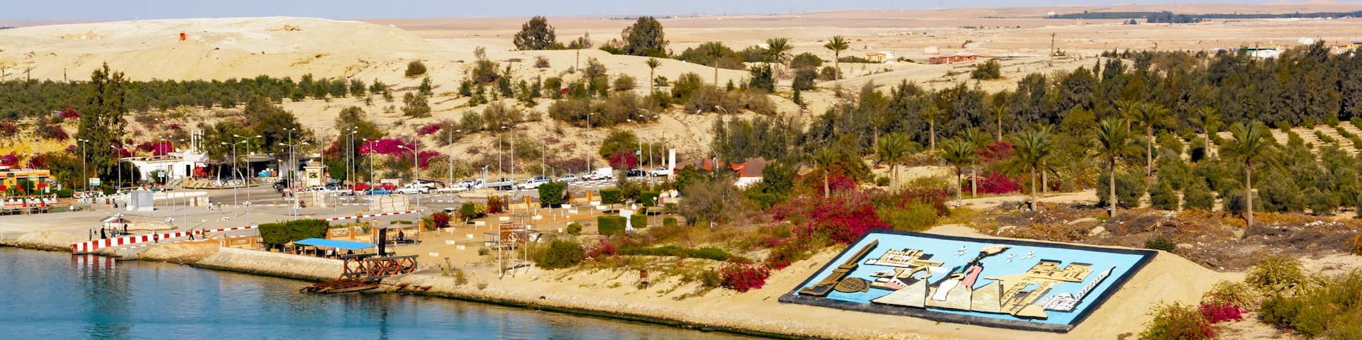 Suez Canal shore