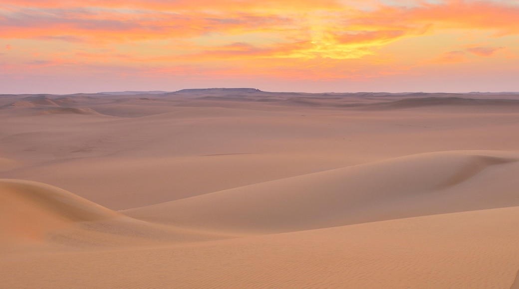 Sand Dunes at Dawn, Matruh Governorate, Libyan Desert, Sahara Desert, Egypt, Africa