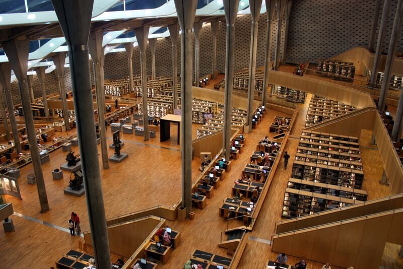 Who would have thought to go to a library as a tourist stop? The Alexandrian Library is well worth checking out just for it's stunning displays and #architecture. There are books there too, but it seems like merely a formality.