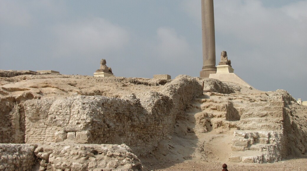 Pompey's Pillar is the tallest ancient monument in Egypt. #architecture