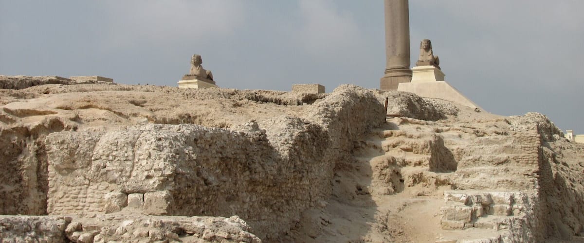 Pompey's Pillar is the tallest ancient monument in Egypt. #architecture