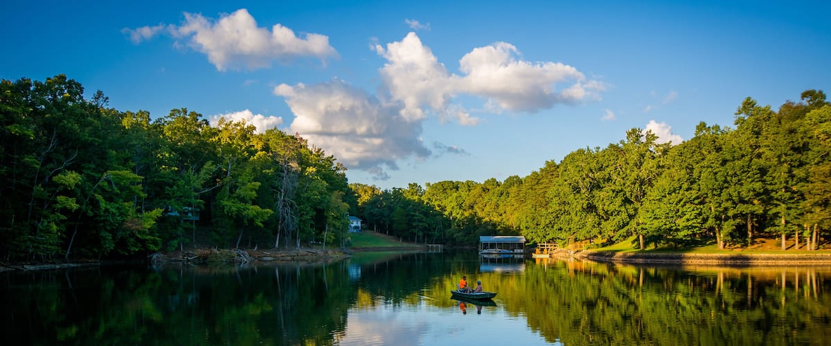 Lake Wylie, at McDowell Nature Preserve, in Charlotte, North Car