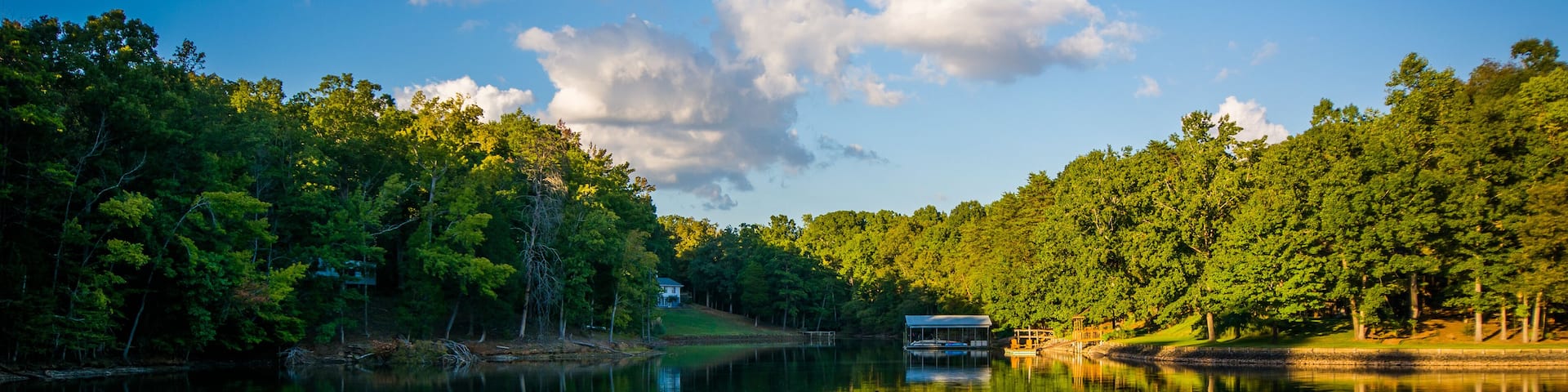 Lake Wylie, at McDowell Nature Preserve, in Charlotte, North Car